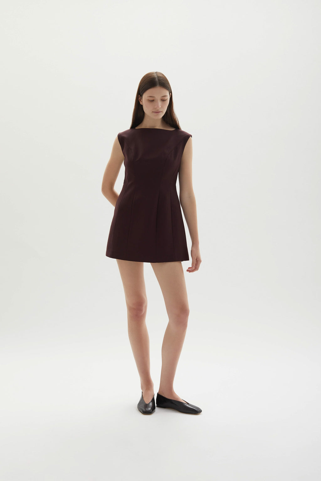Kelli Mini Dress Plum