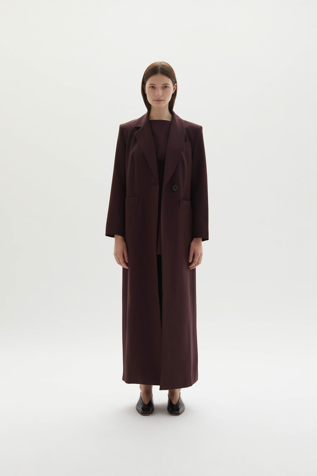 Allora Overcoat Plum