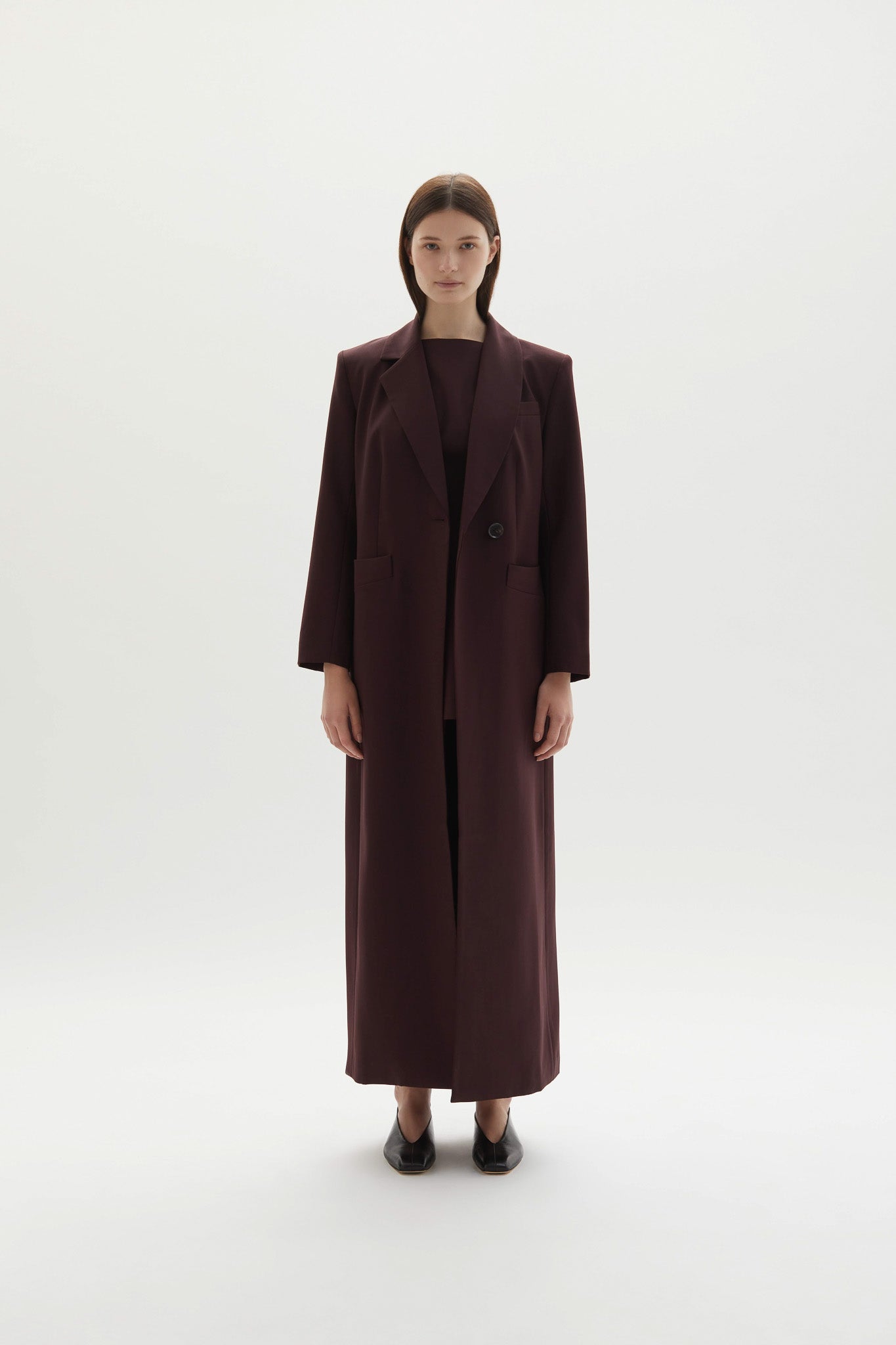 Allora Overcoat Plum