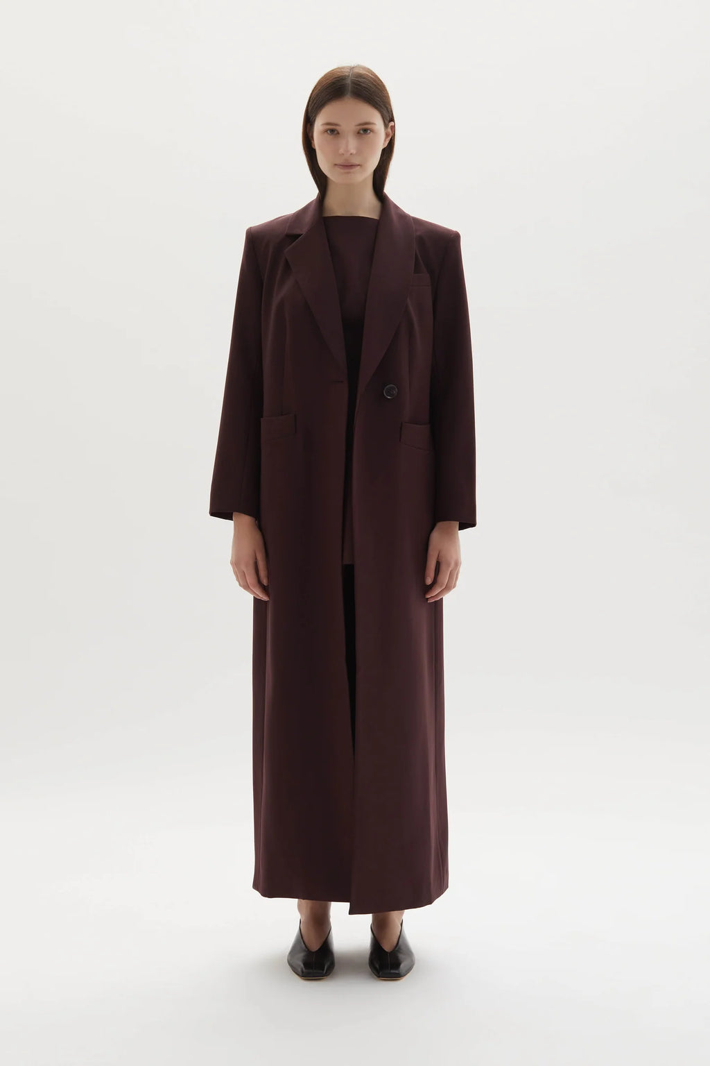 Allora Overcoat Plum