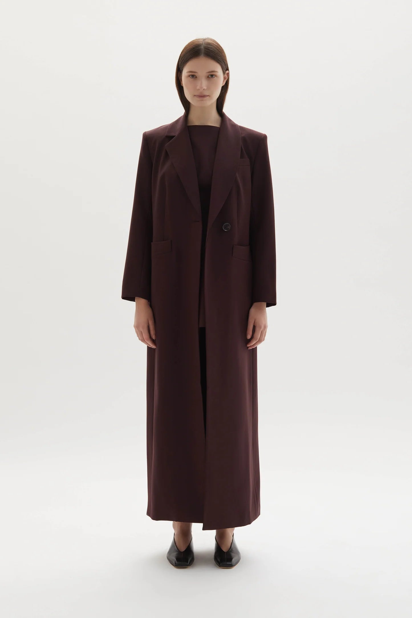 Allora Overcoat Plum
