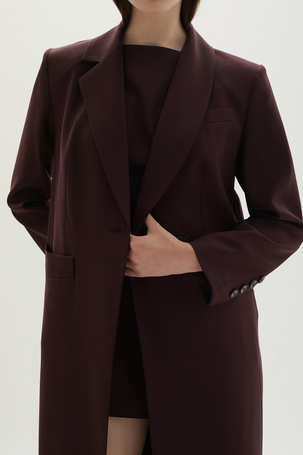 Allora Overcoat Plum