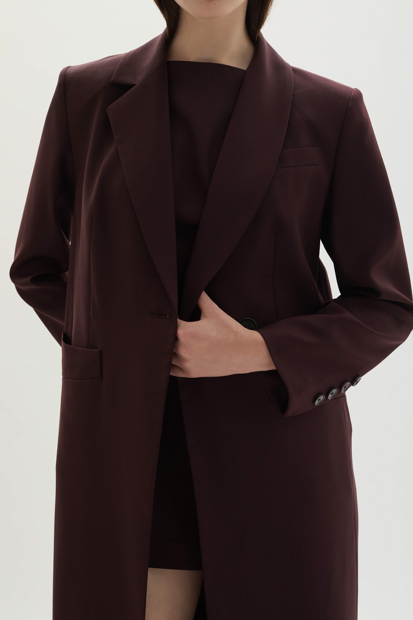 Allora Overcoat Plum