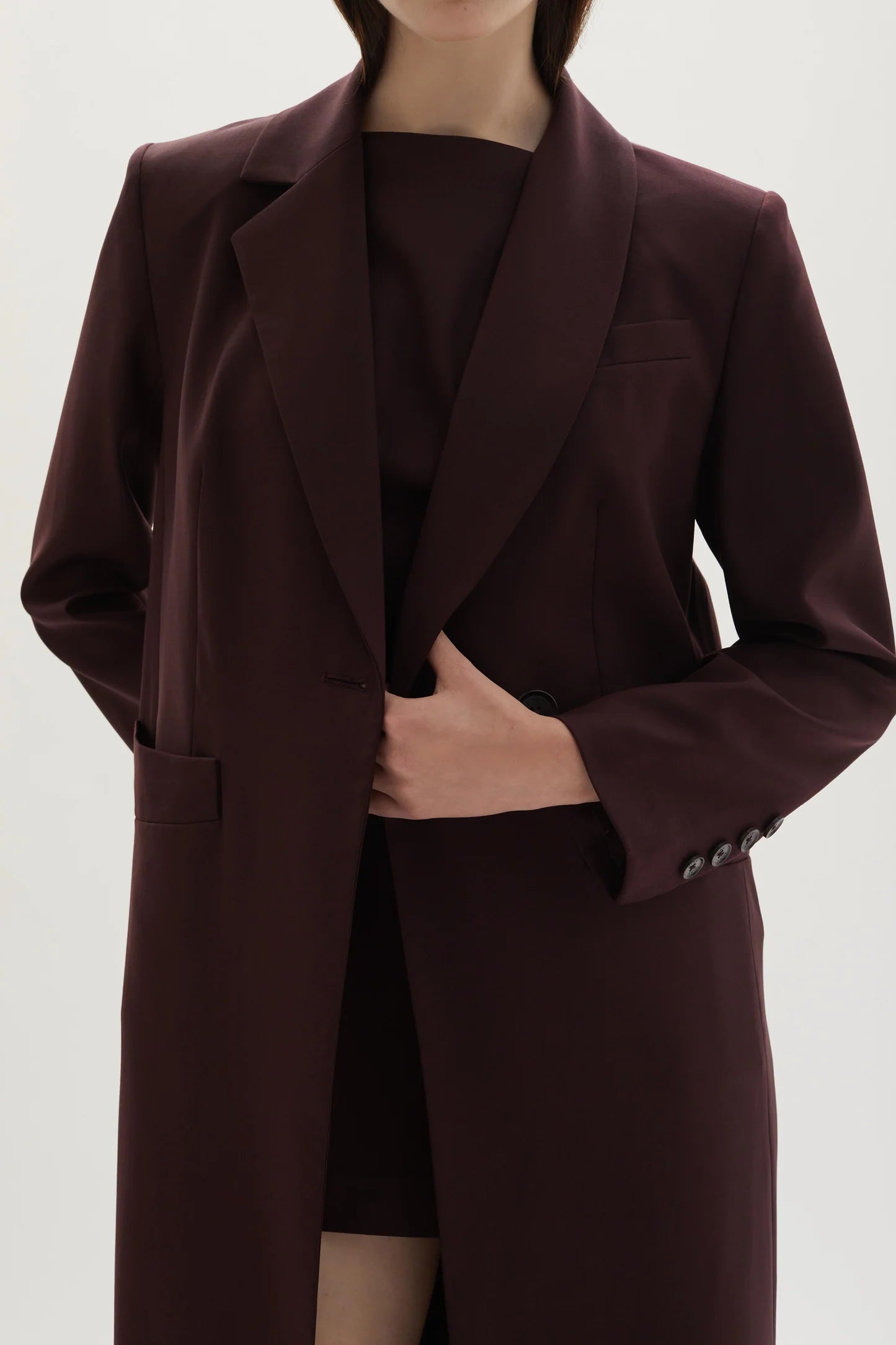 Allora Overcoat Plum