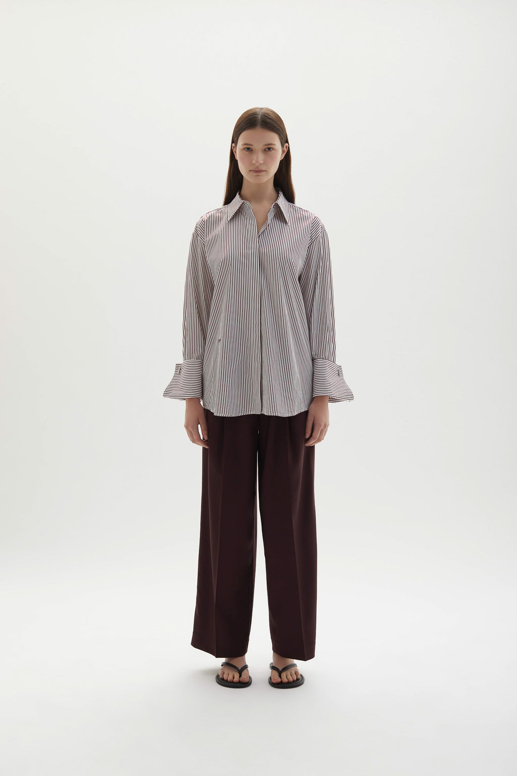 Lowell Shirt Plum Stripe