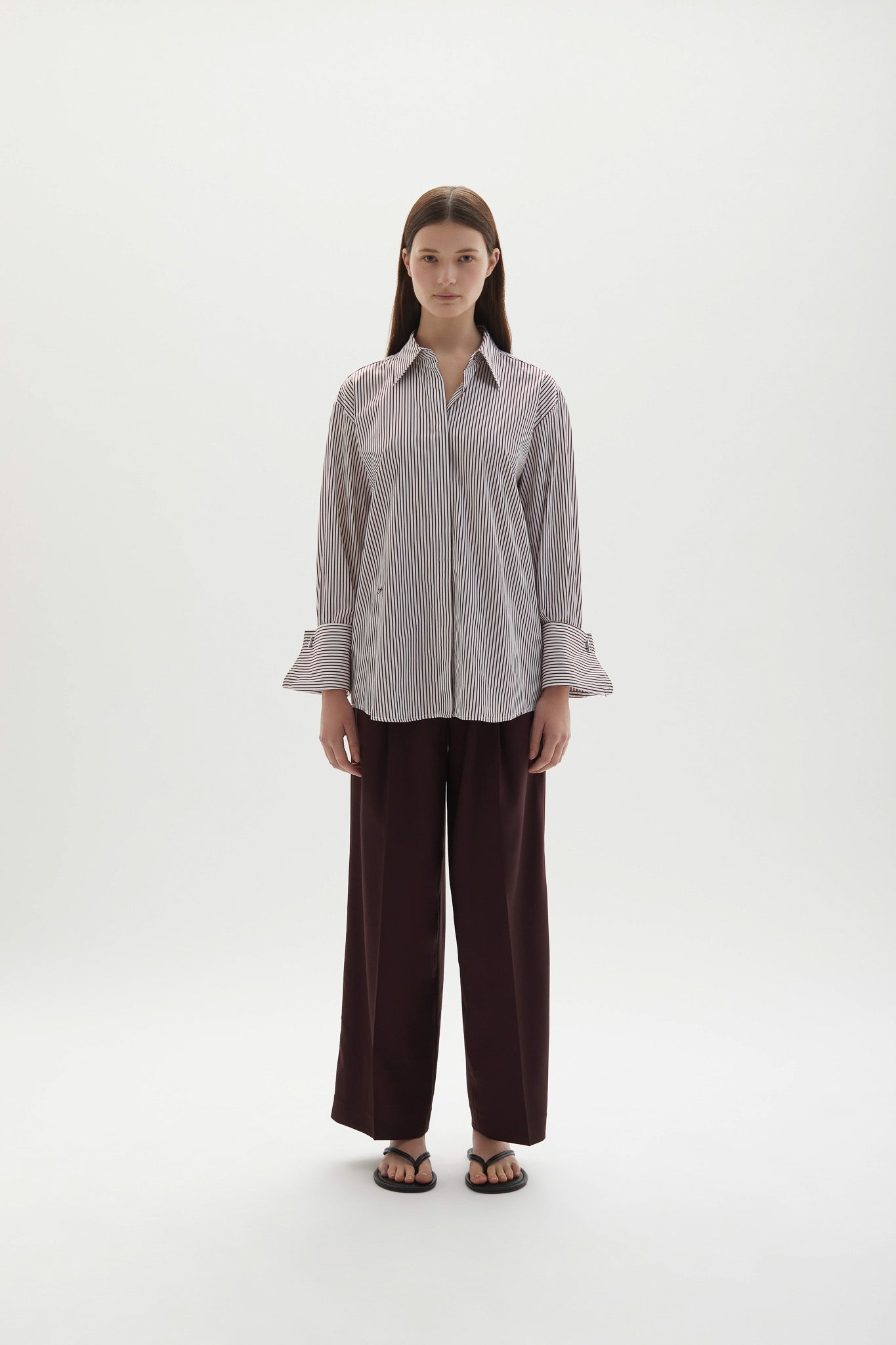 Lowell Shirt Plum Stripe