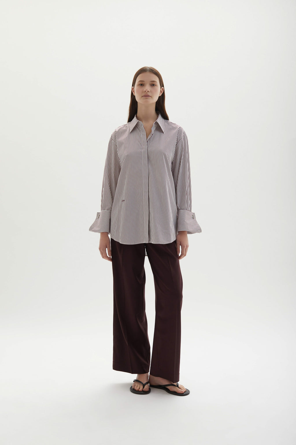 Lowell Shirt Plum Stripe