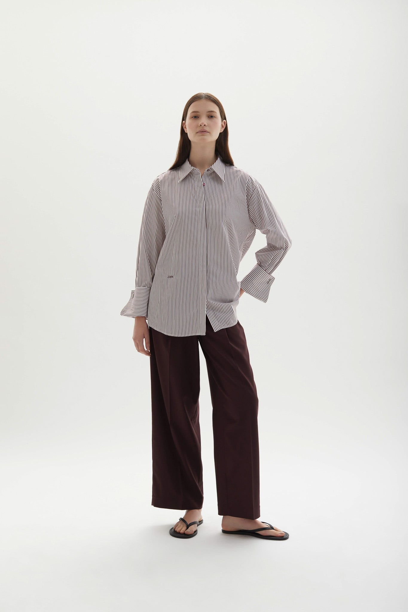 Lowell Shirt Plum Stripe