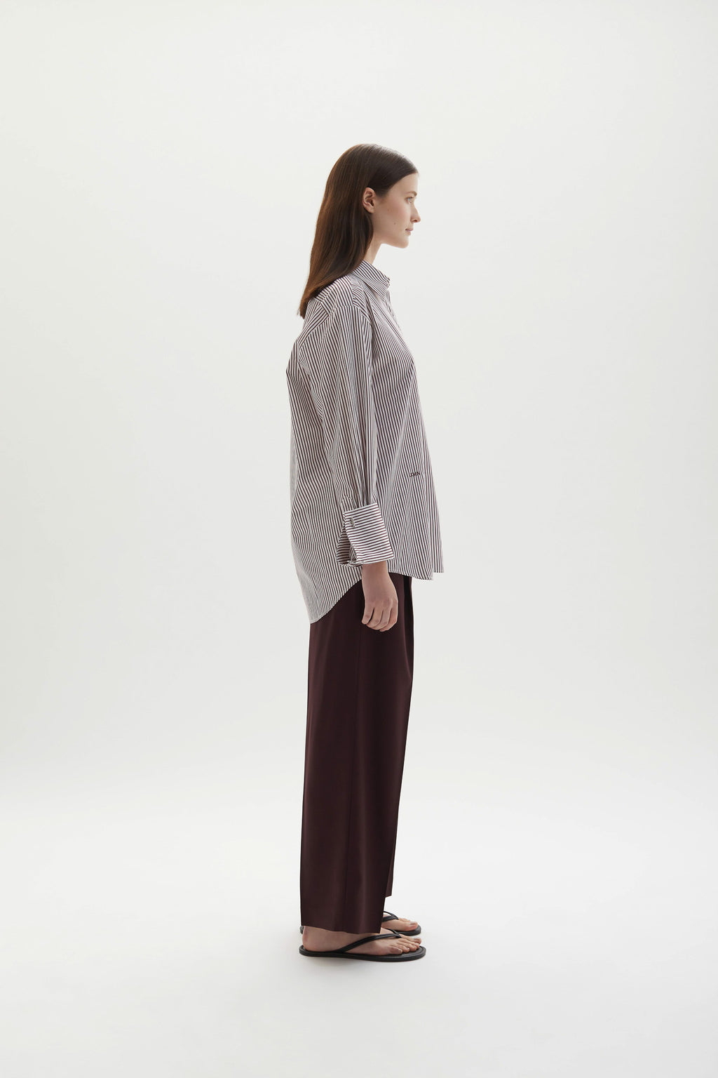 Lowell Shirt Plum Stripe