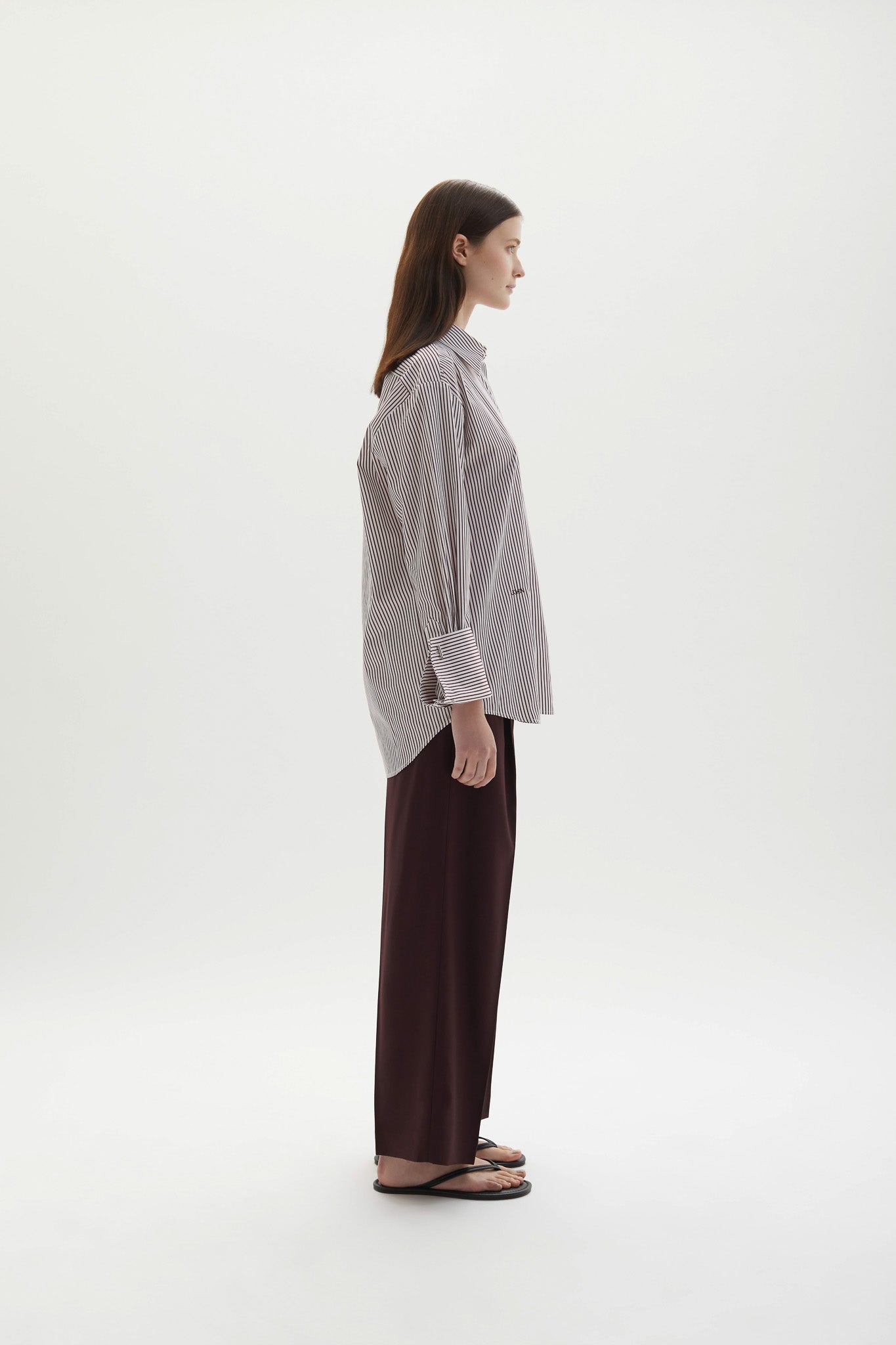 Lowell Shirt Plum Stripe