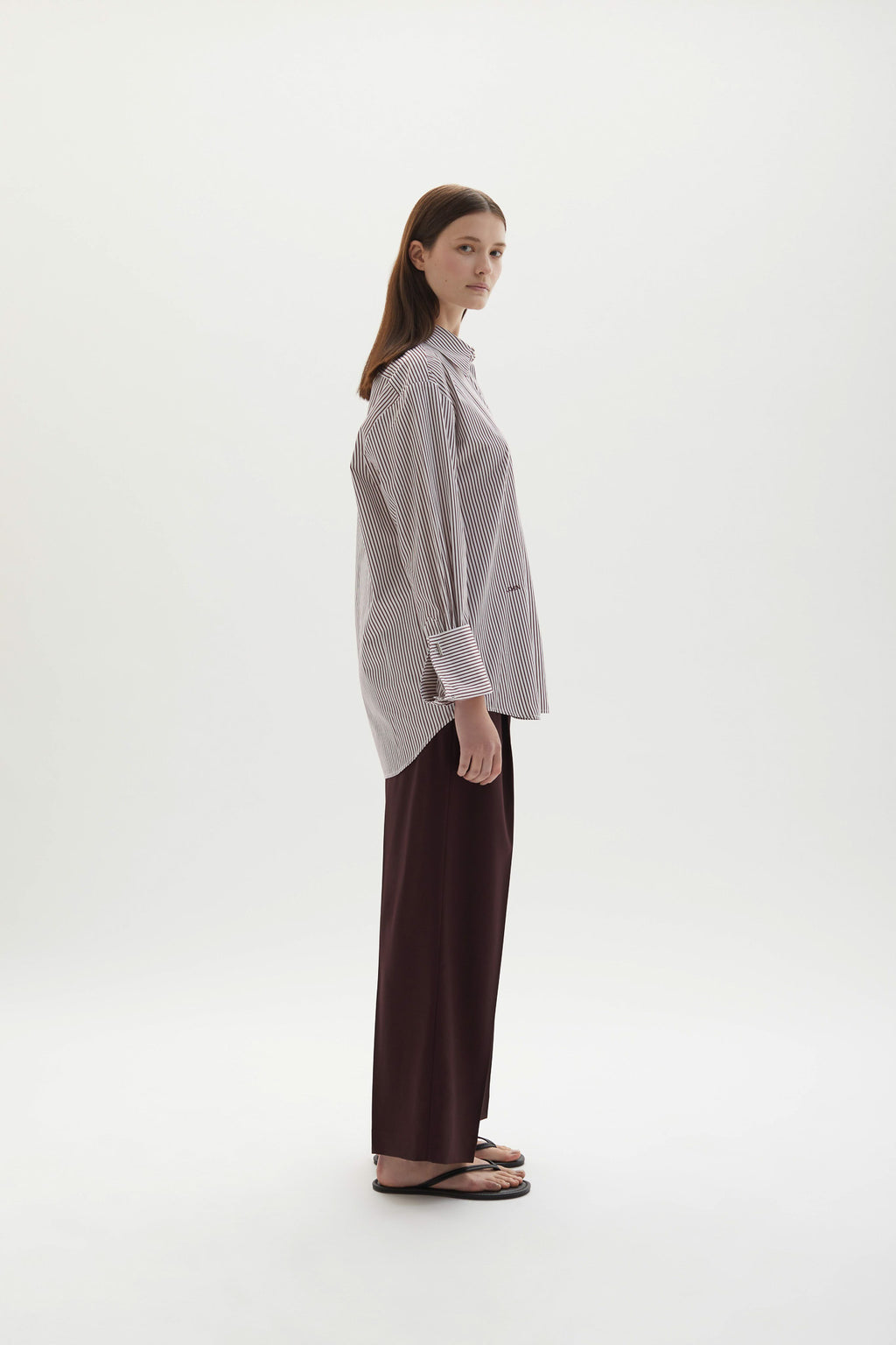 Lowell Shirt Plum Stripe