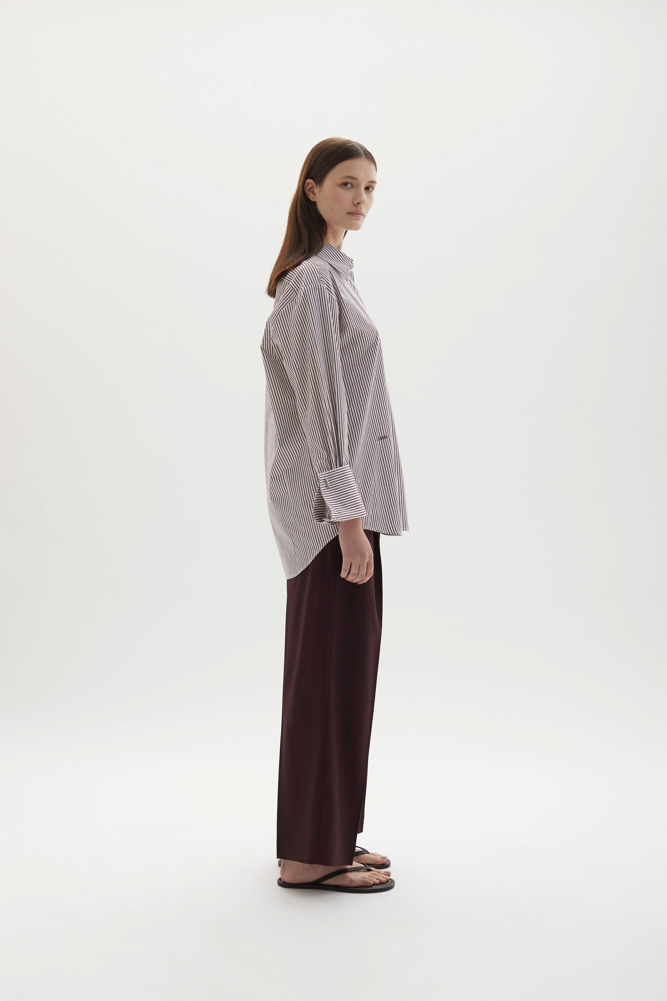Lowell Shirt Plum Stripe