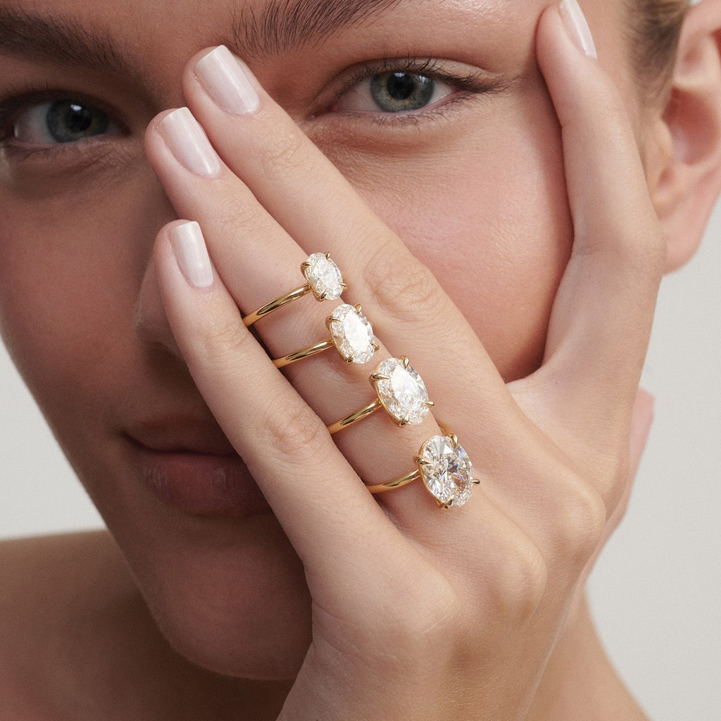 Clara | Oval Solitaire Lab-Grown Diamond Engagement Ring