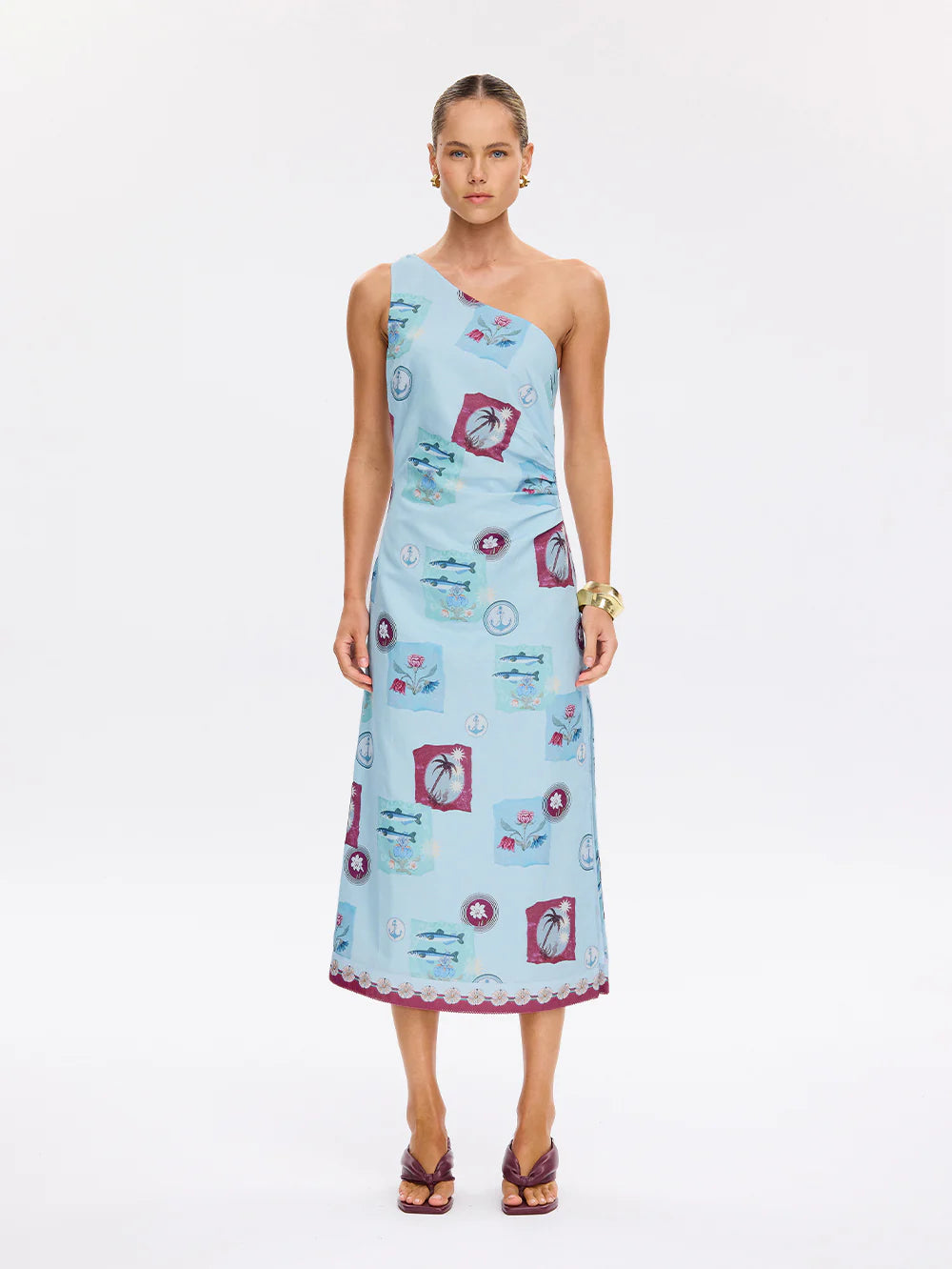Sintra Midi Dress Blue