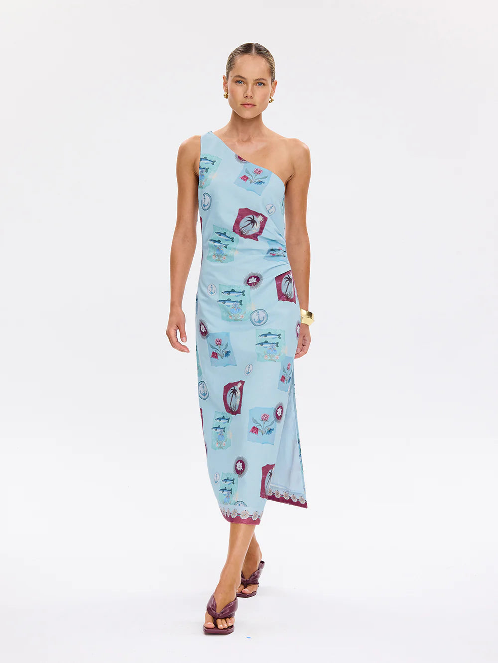 Sintra Midi Dress Blue