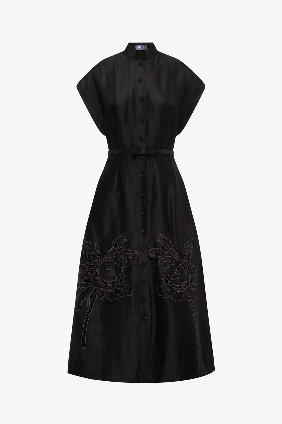Aubrey Applique Shirt Midi Dress
