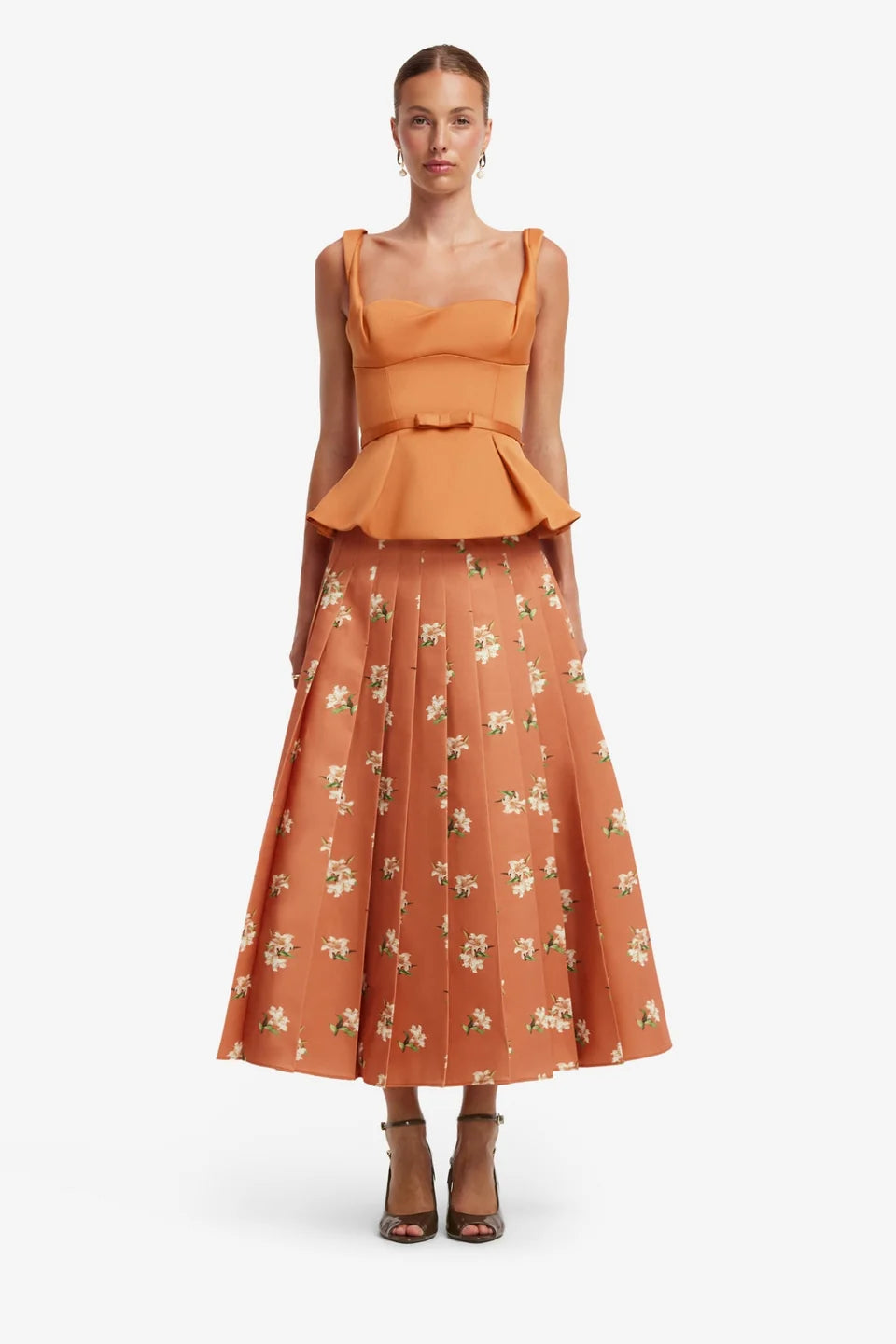 June Pleated Maxi Skirt