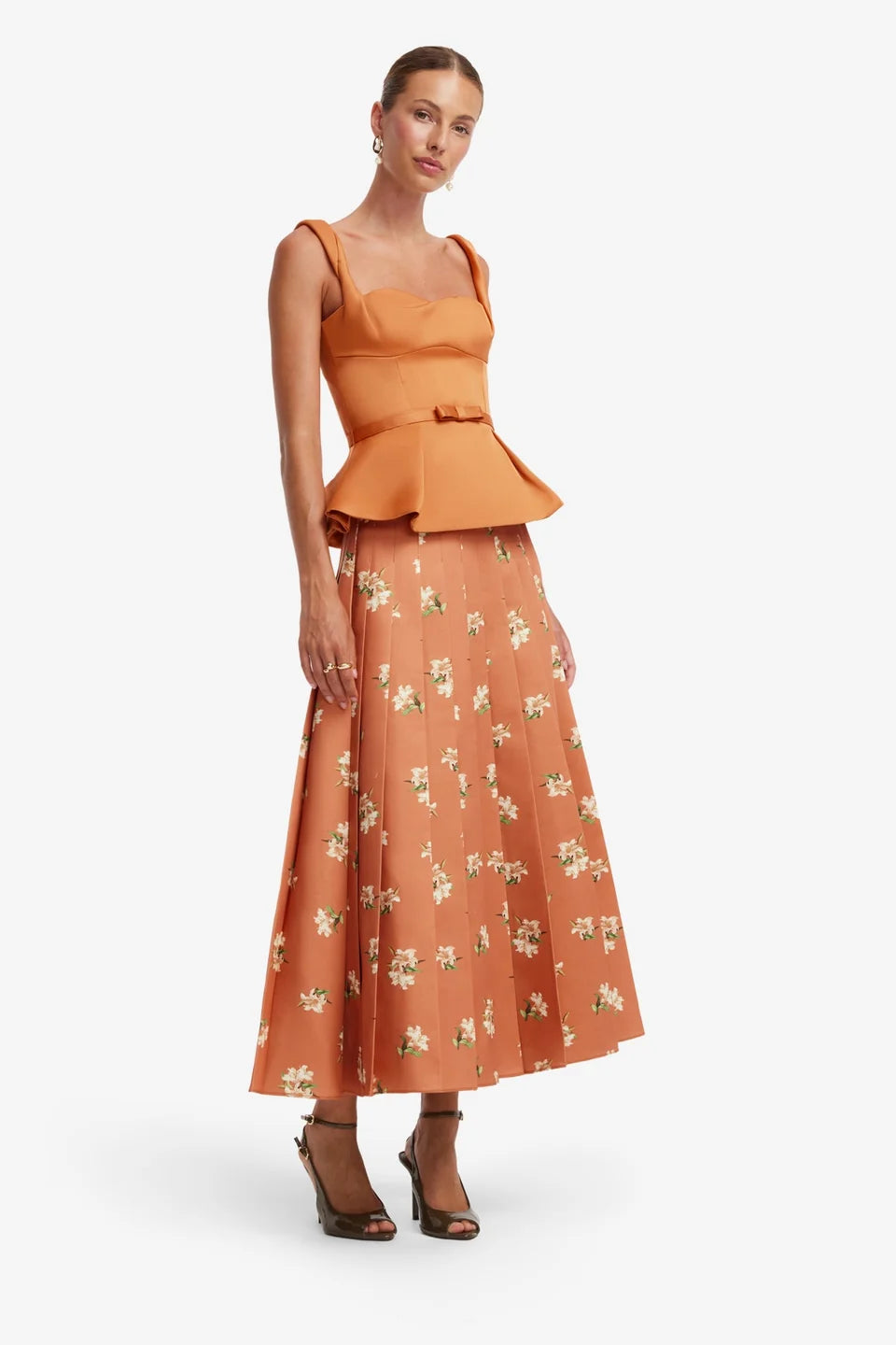 June Pleated Maxi Skirt