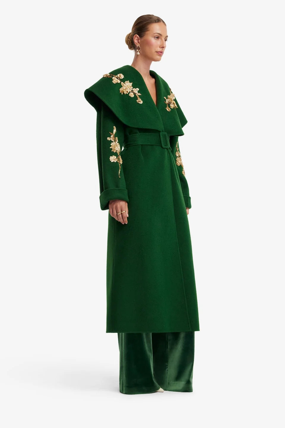 Joan Embellished Wool Coat