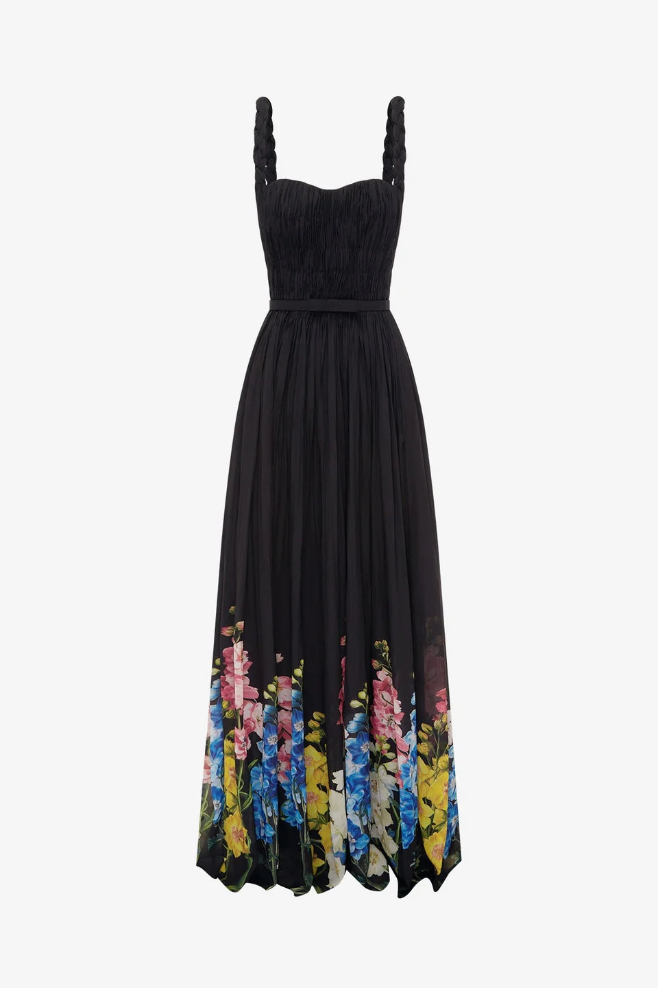 Angelina Ruffled Floor Length Dress