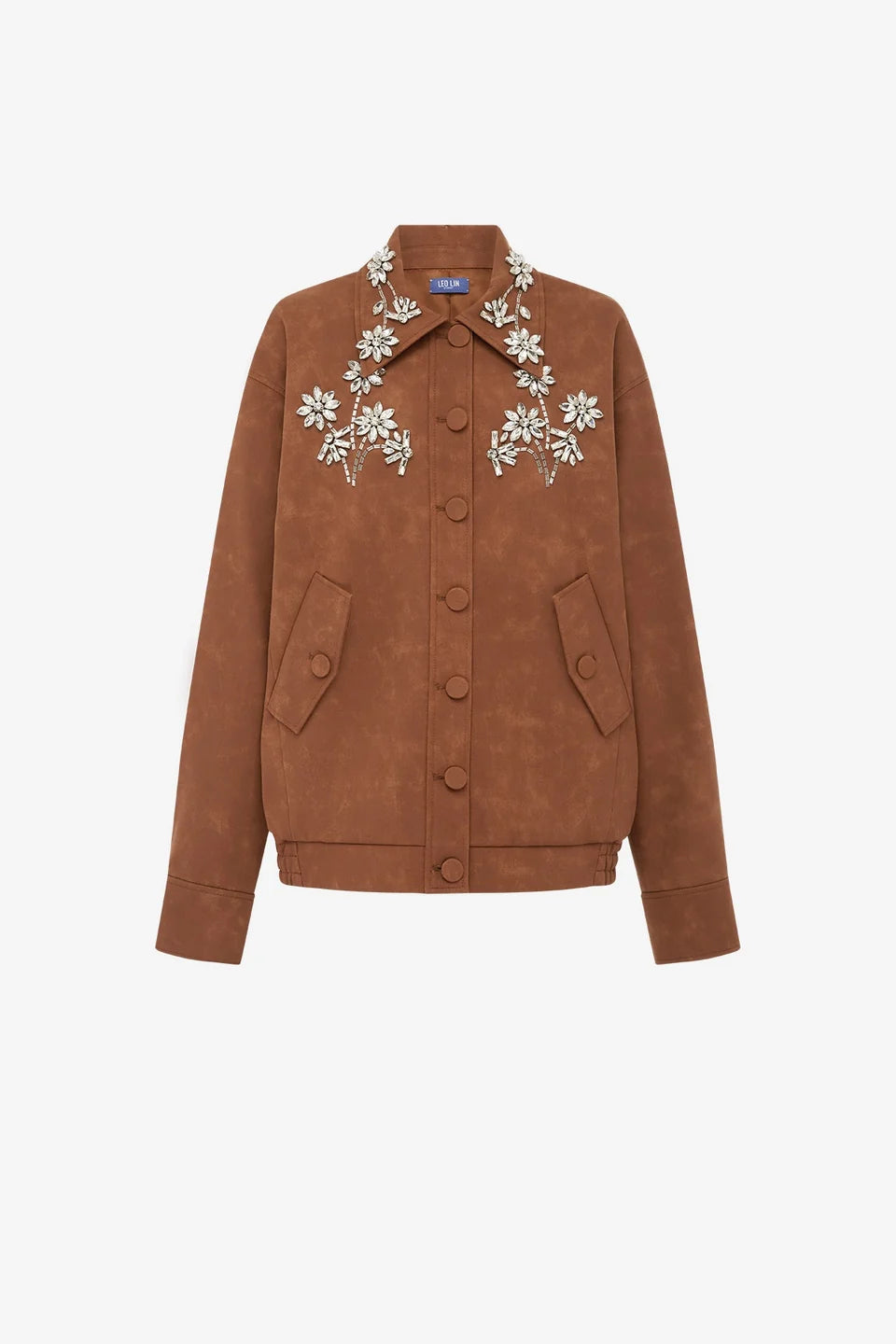 Astrid Embellished Vegan Suede Jacket