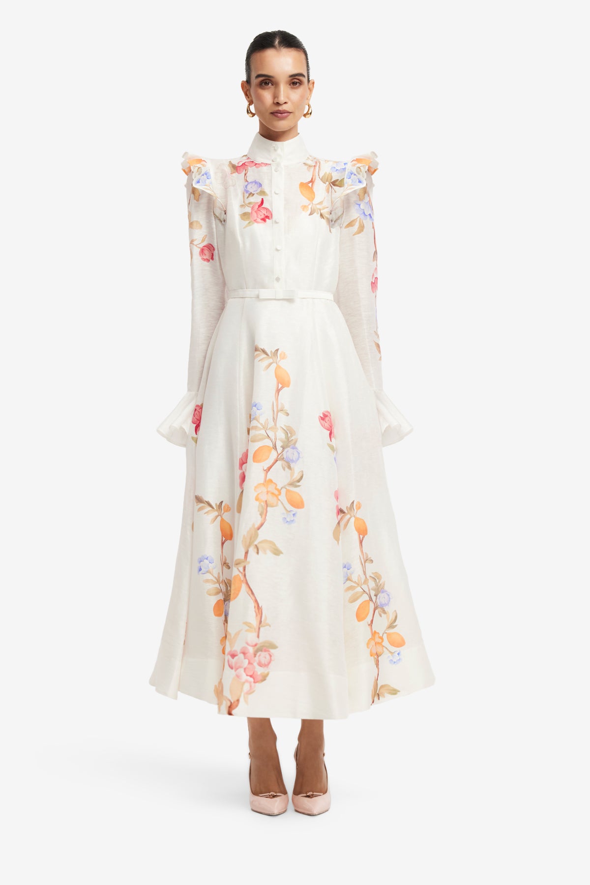 Selina Butterfly Sleeve Midi Dress