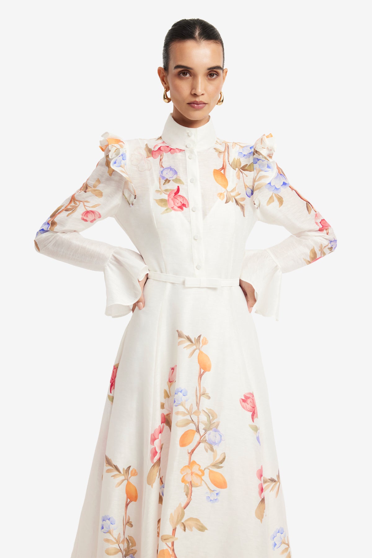 Selina Butterfly Sleeve Midi Dress
