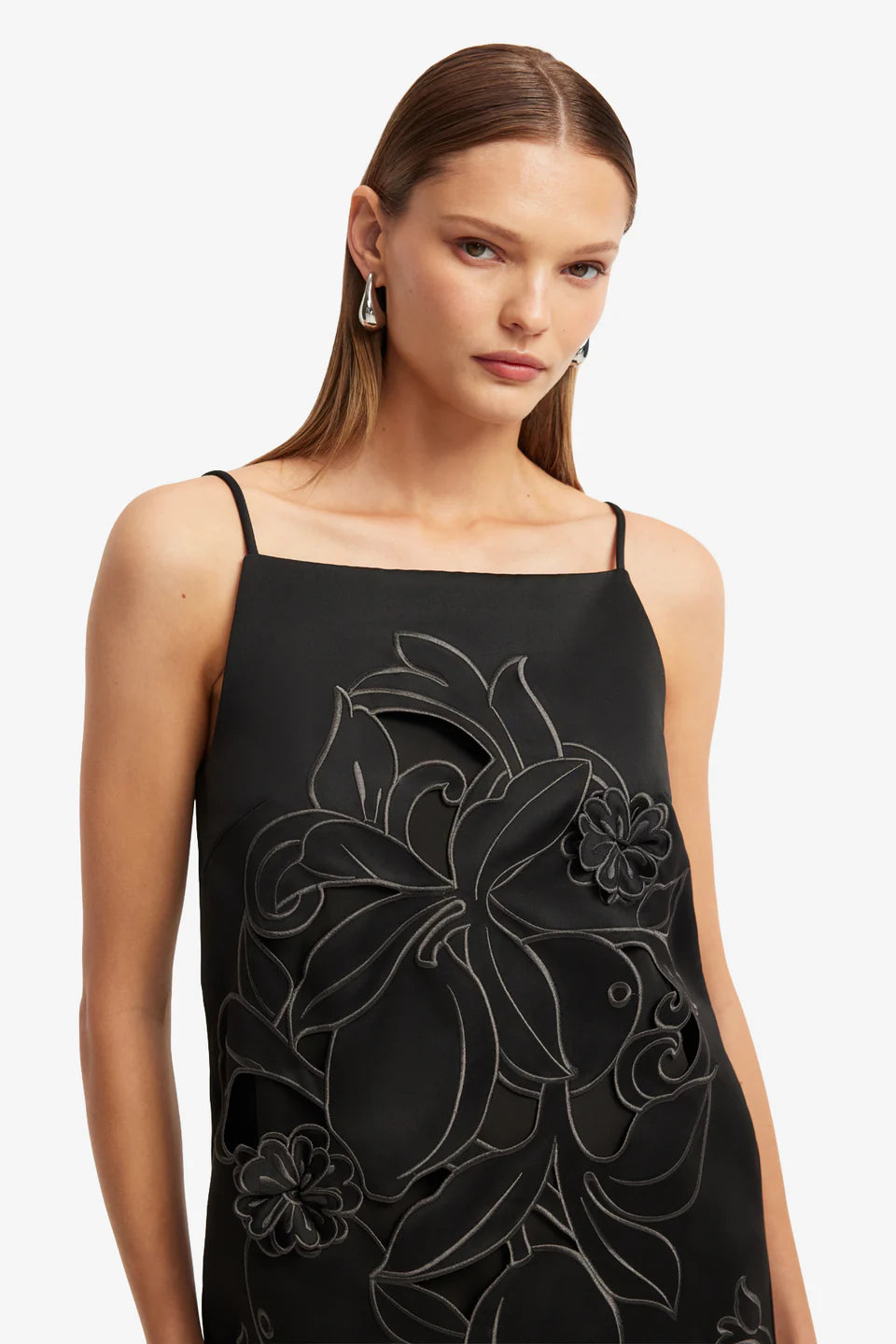Leia Appliqué Mini Dress