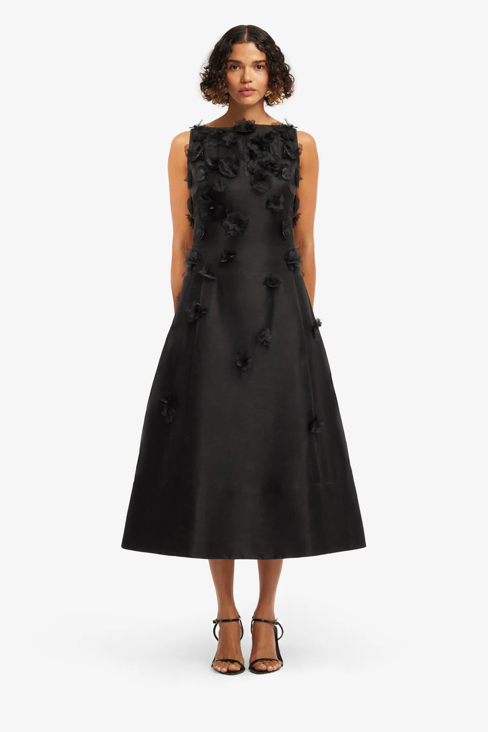 Cleo Petal Sleeveless Midi Dress