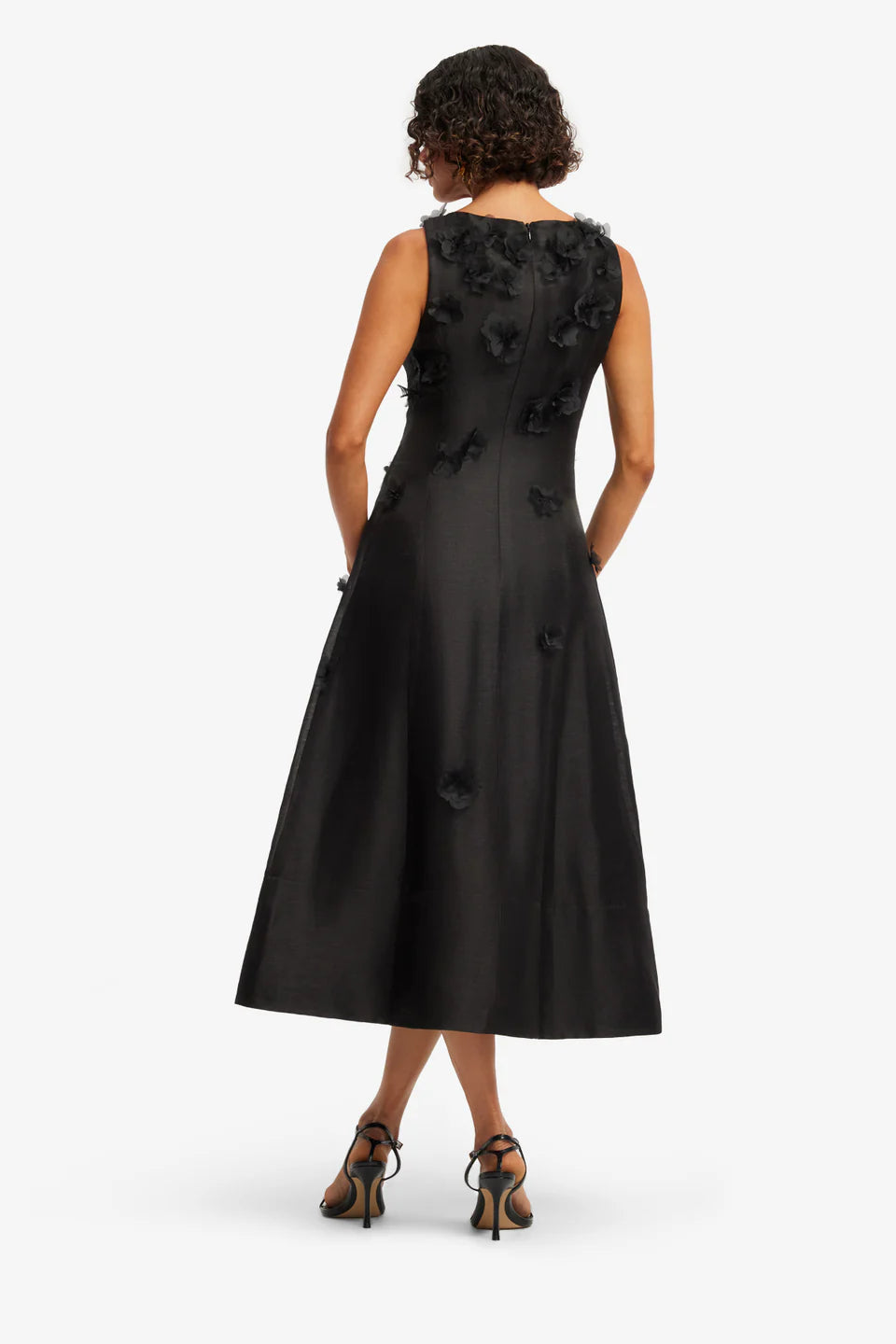 Cleo Petal Sleeveless Midi Dress