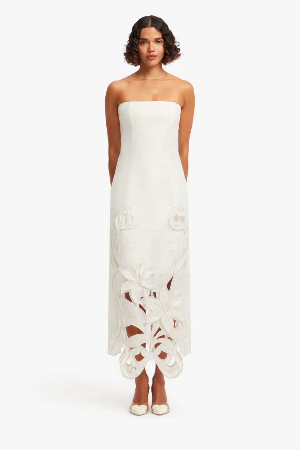 Rayna Appliqué Bustier Maxi Dress