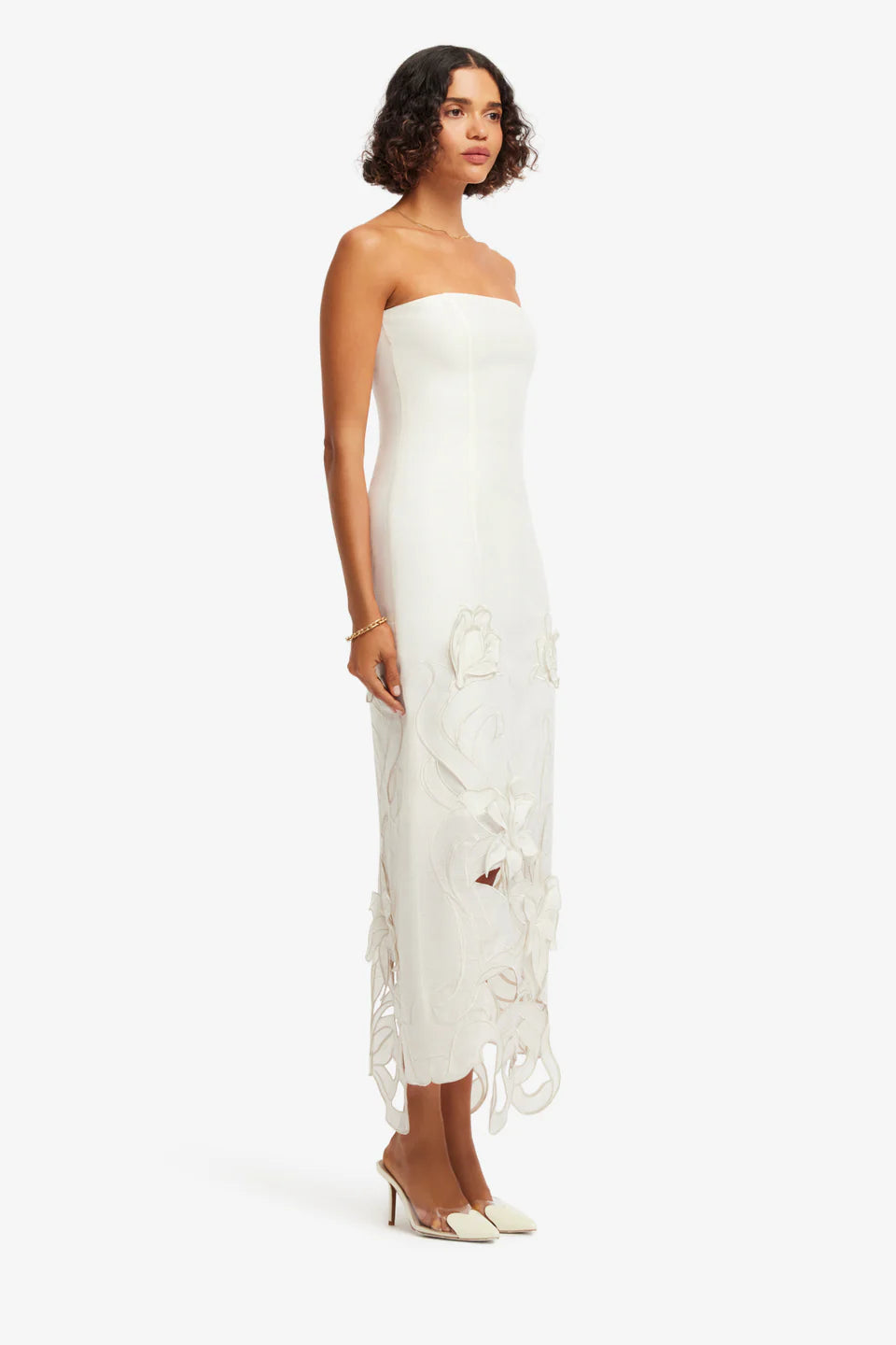 Rayna Appliqué Bustier Maxi Dress