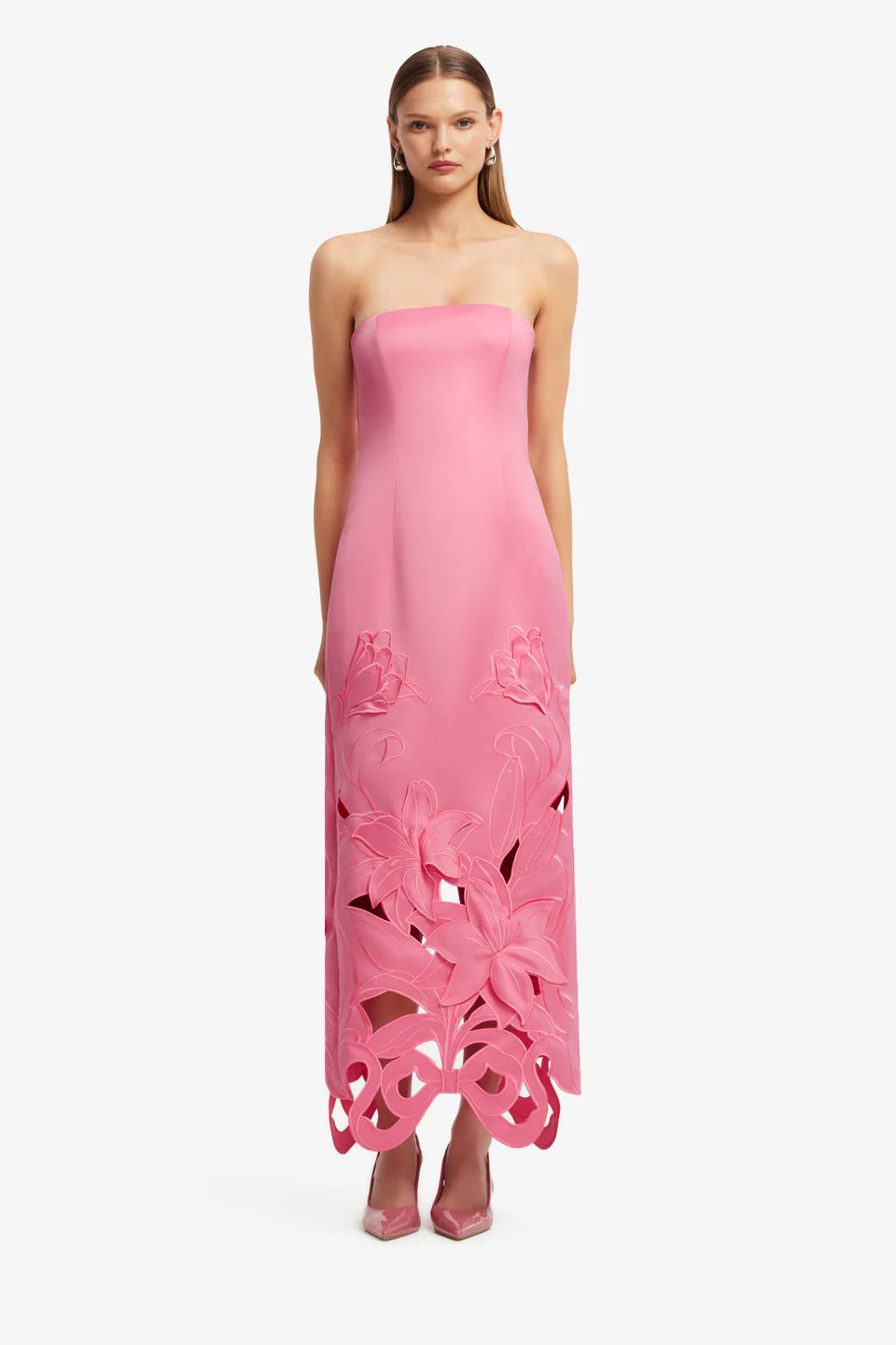 Rayna Appliqué Bustier Maxi Dress