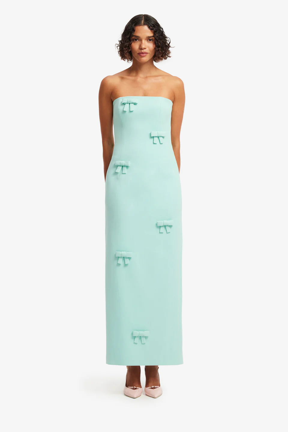Rayna Bow Bustier Maxi Dress