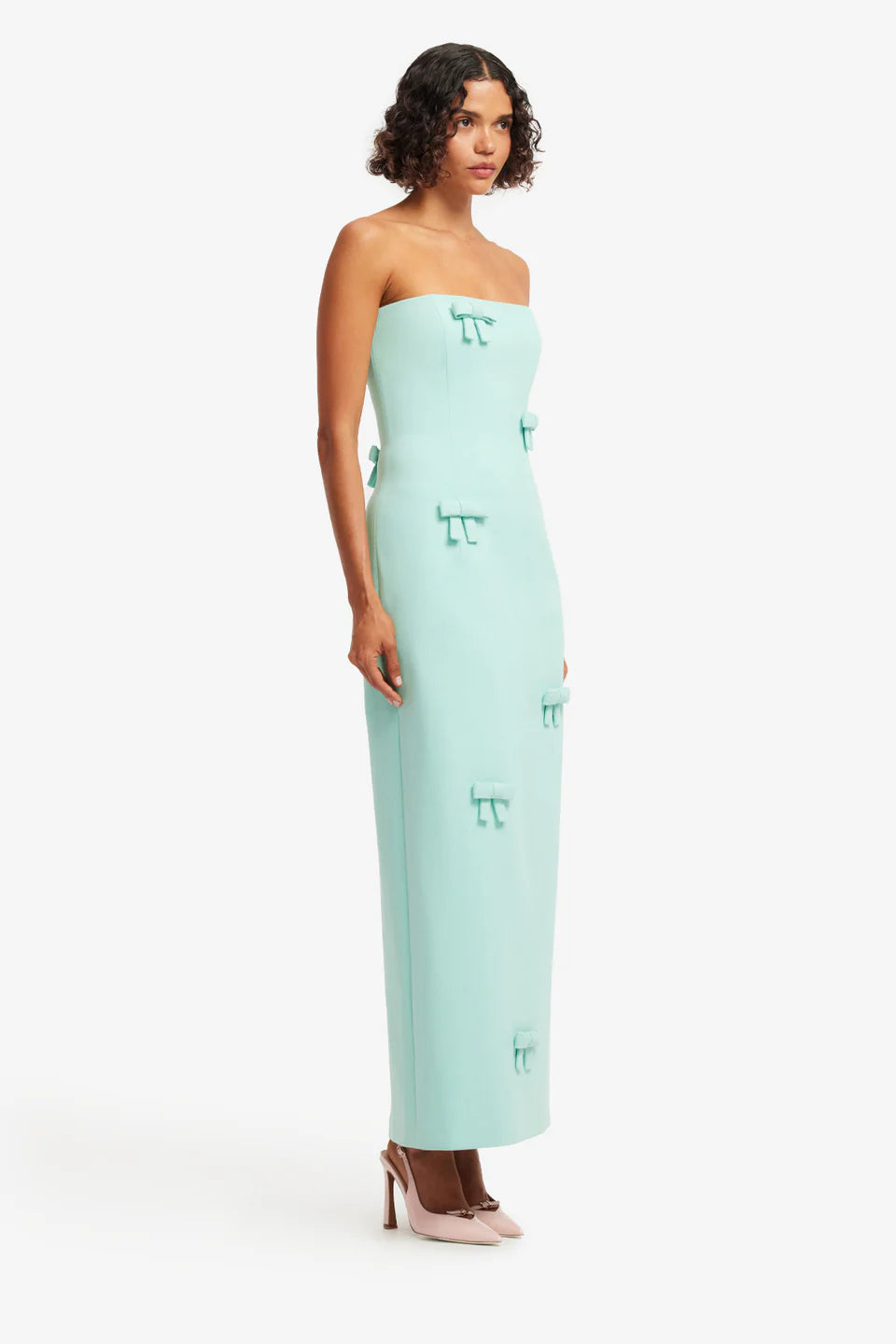 Rayna Bow Bustier Maxi Dress