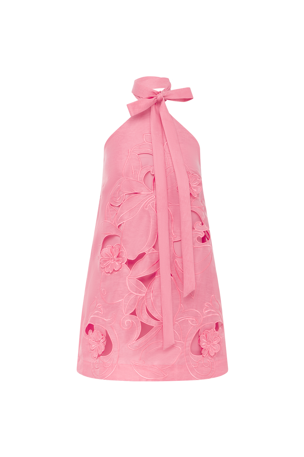 Lola Applique Halterneck Mini Dress