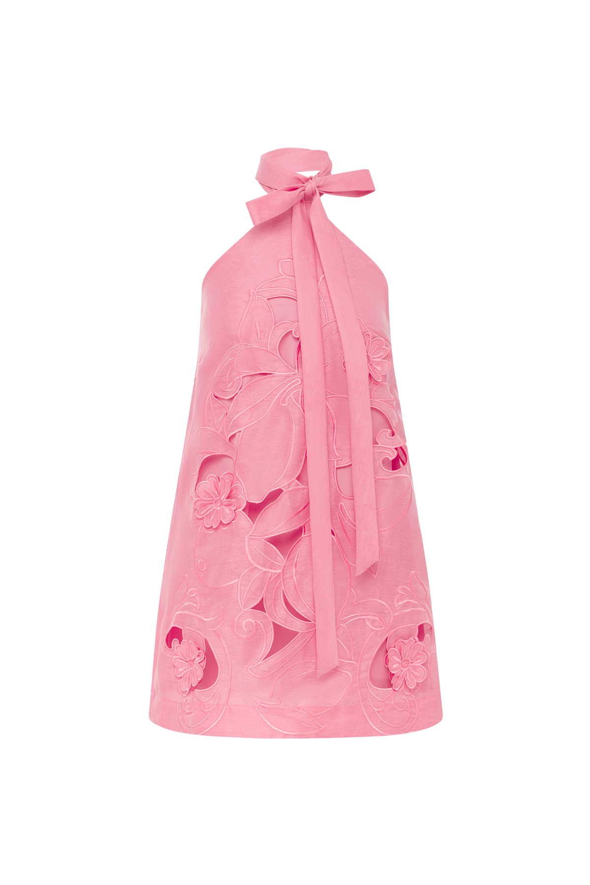 Lola Applique Halterneck Mini Dress