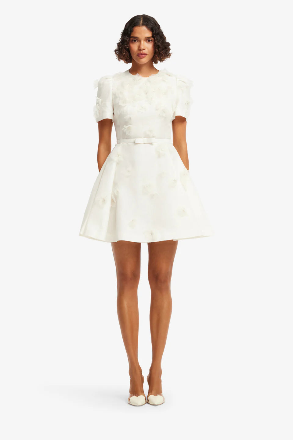 Elyse Petal Short Sleeve Mini Dress