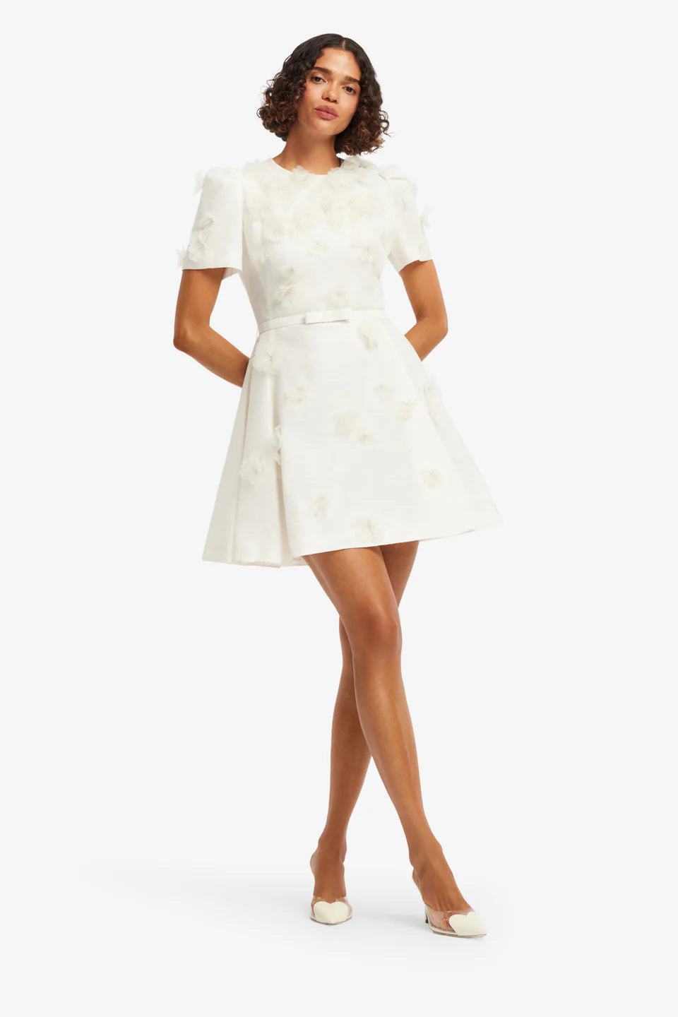 Elyse Petal Short Sleeve Mini Dress