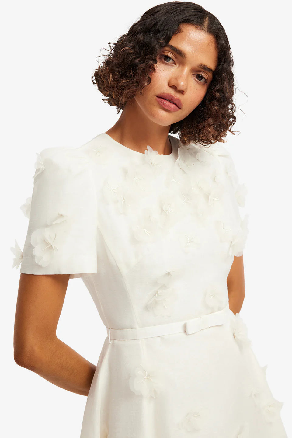 Elyse Petal Short Sleeve Mini Dress