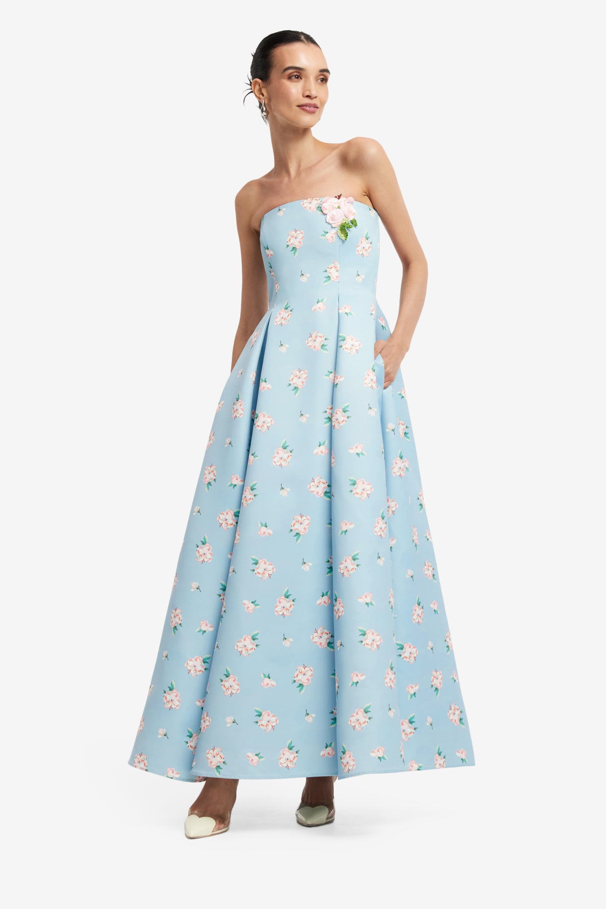 Nora Bustier Maxi Dress