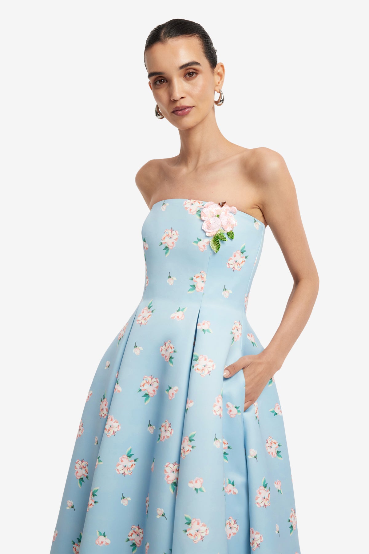 Nora Bustier Maxi Dress