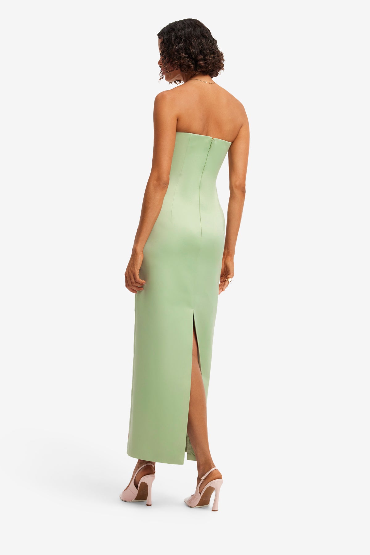 LEO LIN Marilyn Bustier Maxi Dress in Green