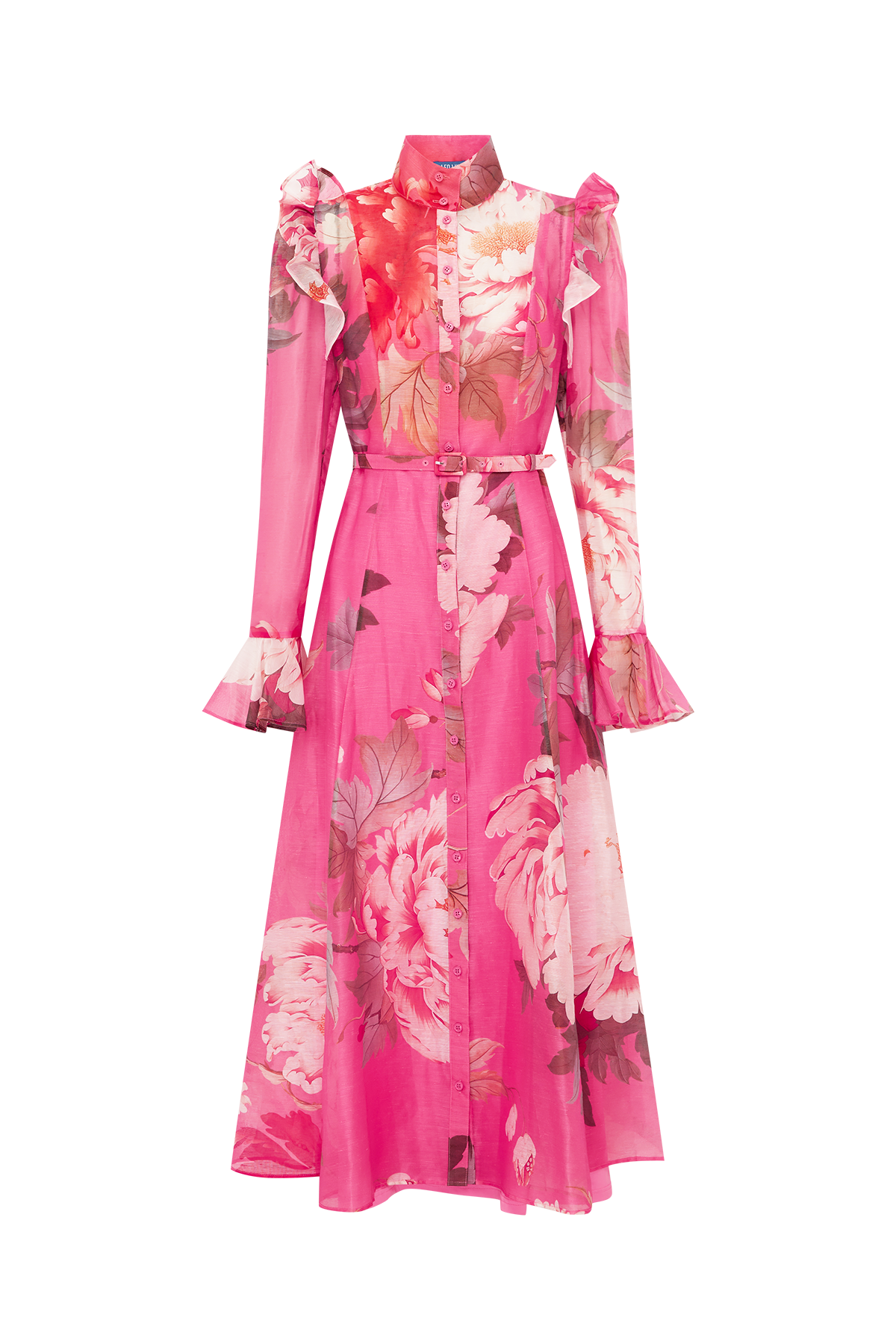 leo lin katrina butterfly dress Leo Lin - Katrina Butterfly Sleeve Midi Dress