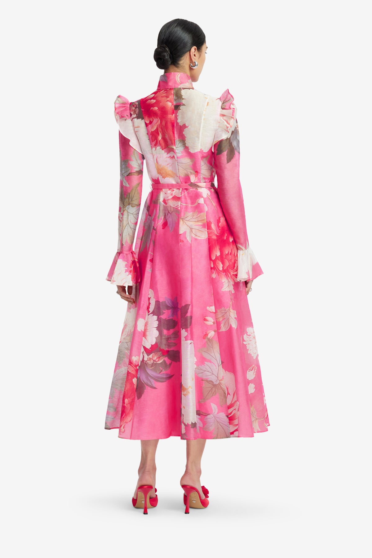 Katrina Butterfly Sleeve Midi Dress