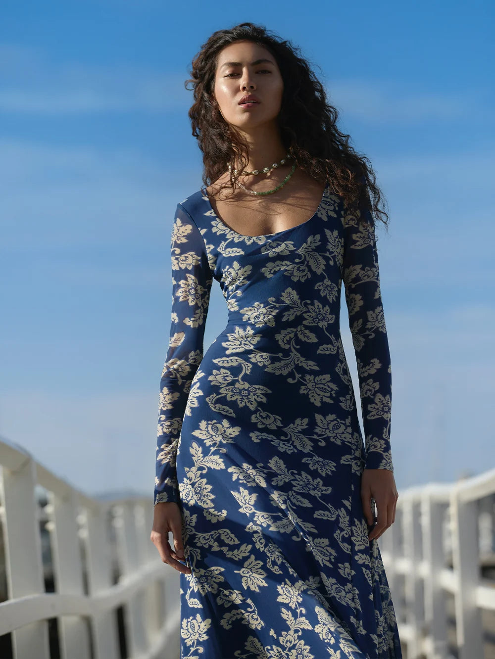 Linda Mesh Maxi Dress