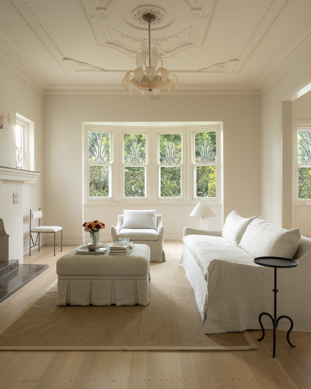 Louis Sofa 3s Creme