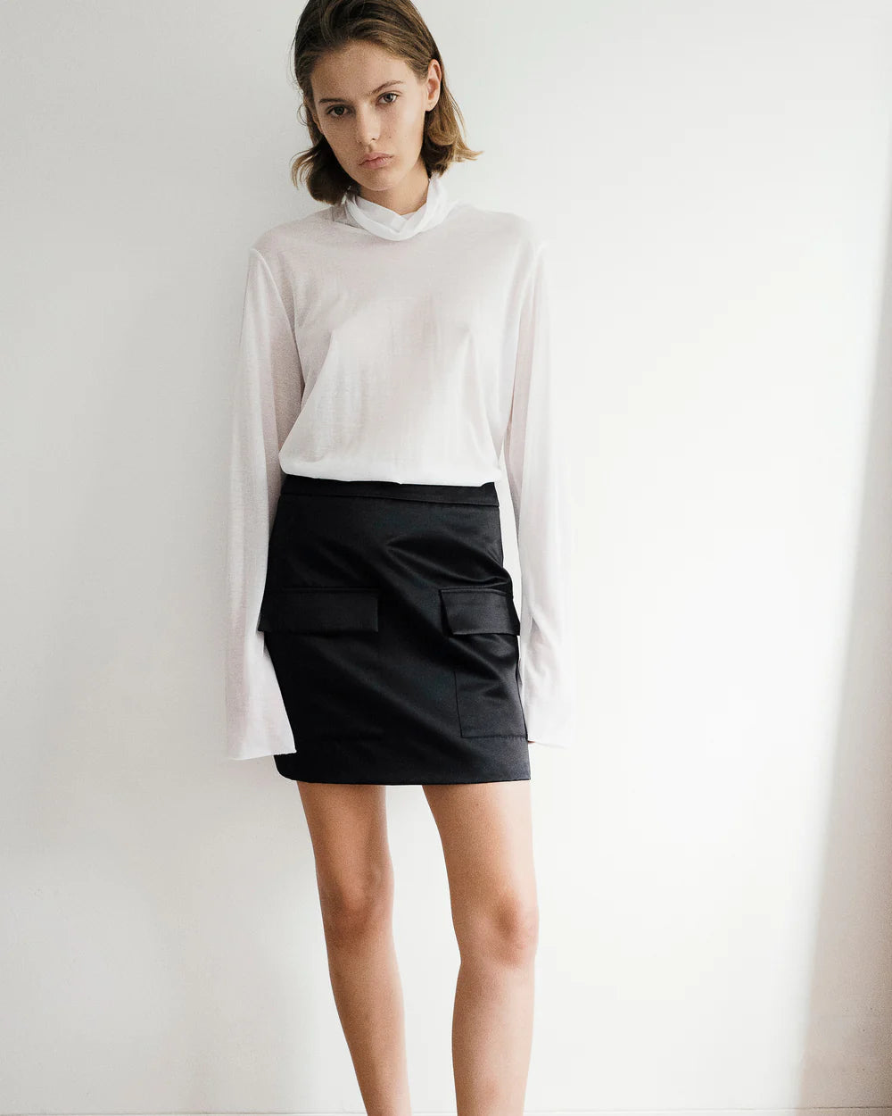 Fine Cotton Knit Turtleneck