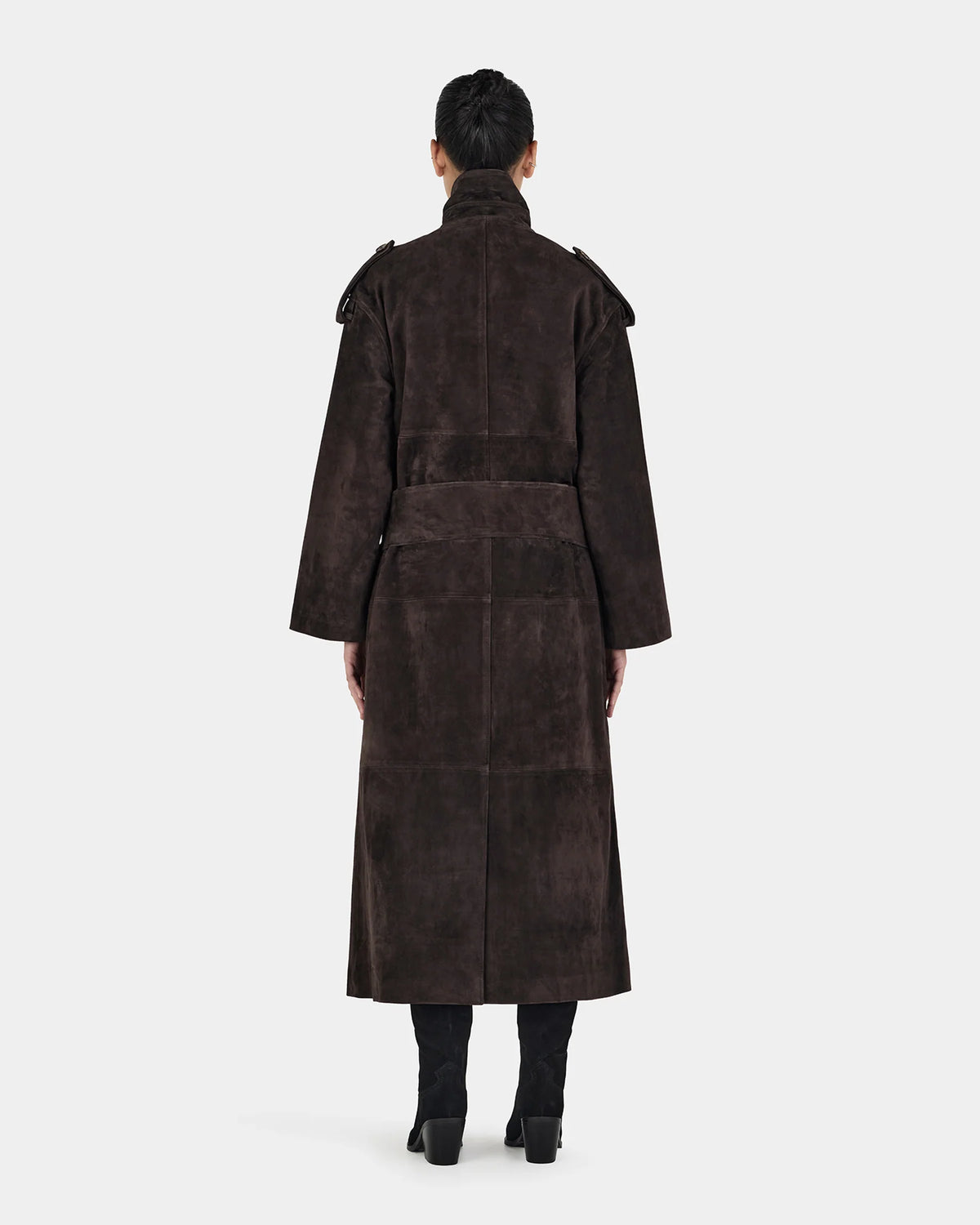 Minori Leather Trench Coat