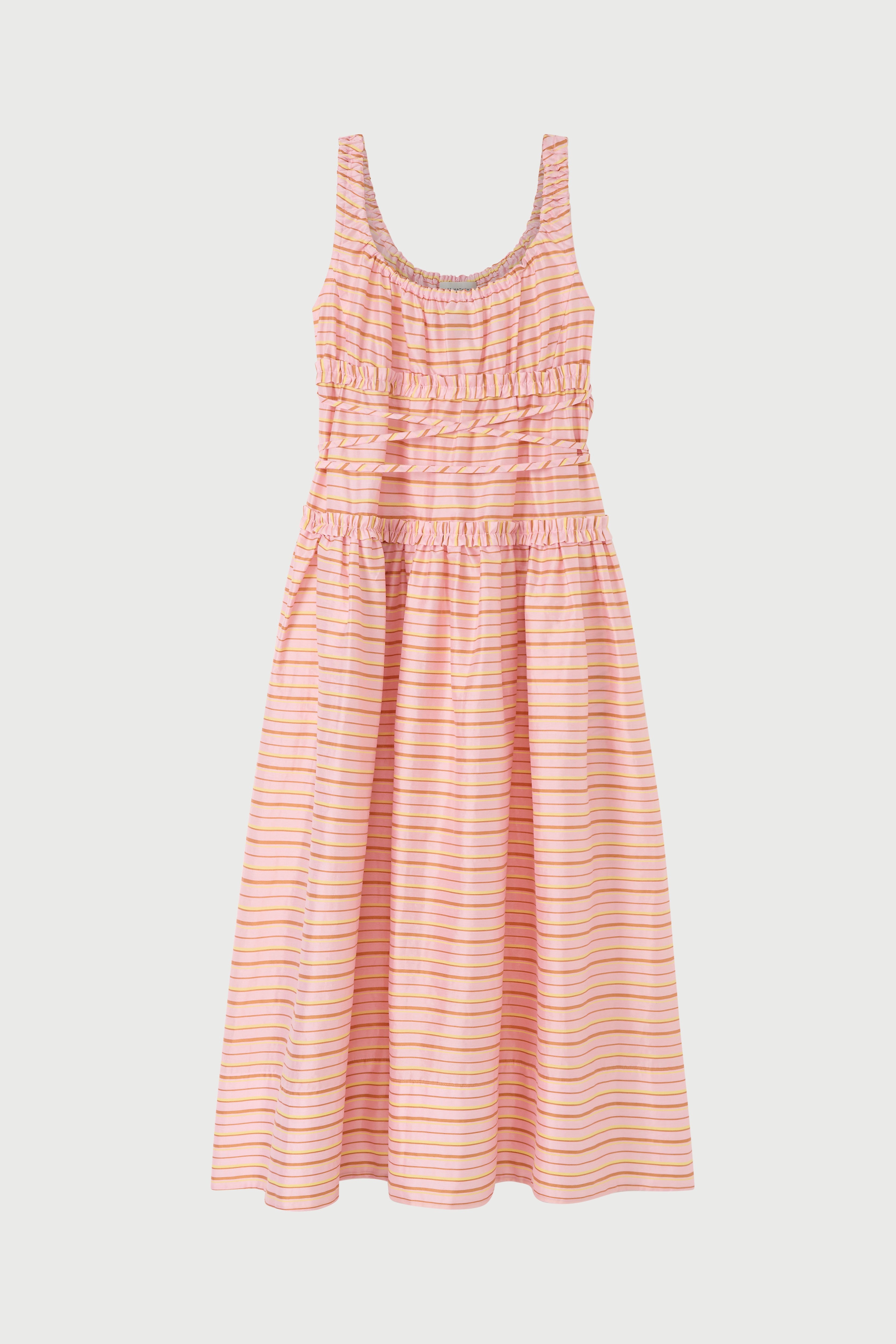 Marie Dress Pink Stripe